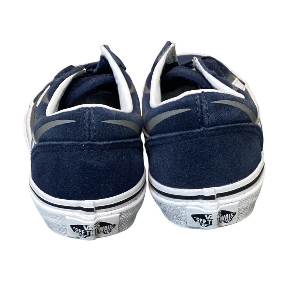 Vans Old Skool Kids 13.5 Navy Blue Flame Sneakers Youth Skate Shoes‎ EU 31 - Picture 5 of 11